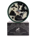 Hop Hare Crystal Magic Candle - King of Swords, Black Obsidian