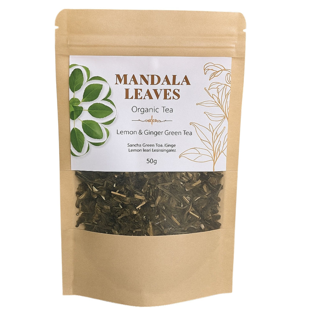Organic Green Tea Blend with Lemon and Ginger, 50g – view 2