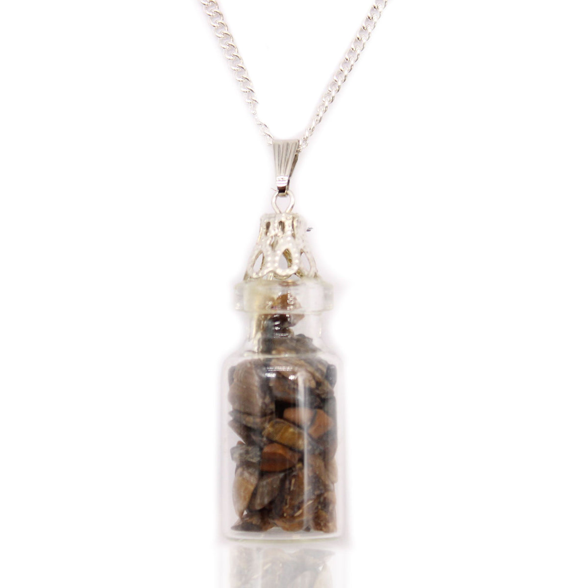 Bottled Gemstones Necklace - Tiger Eye – view 5