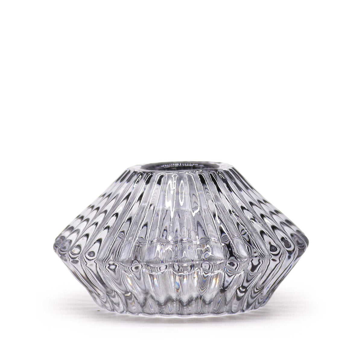 Set of 2 Flower Flip Candle Holders - Midnight Grey