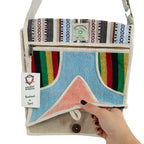 Hemp Laptop Messenger Bag - Triangle – view 2