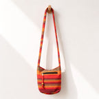 Nepal Sling Bag - Sunrise Orange Cotton – view 4