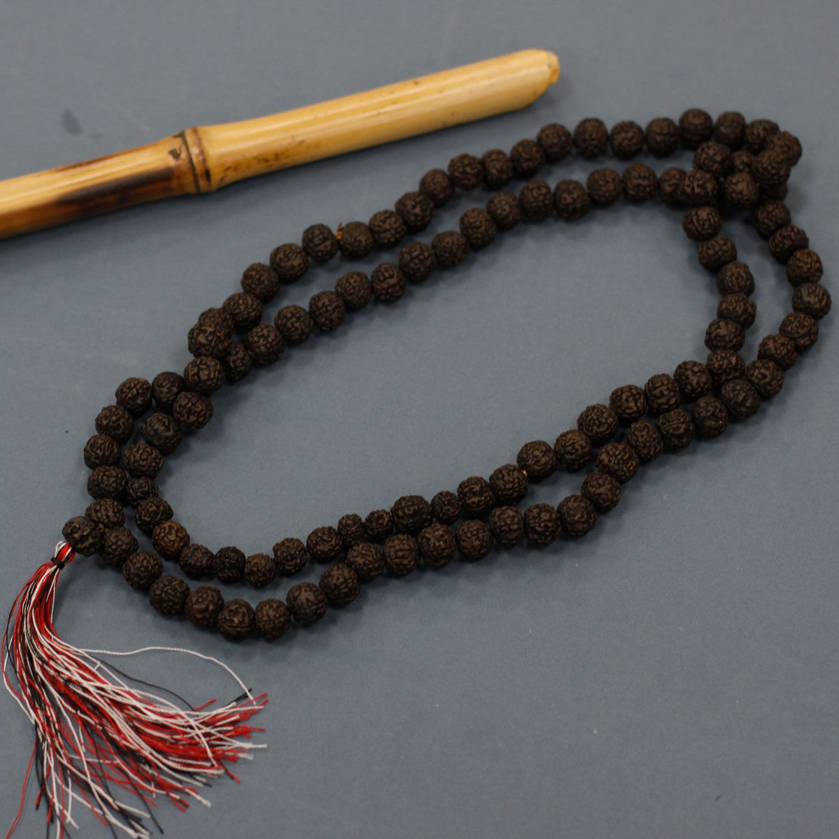 108 Bead Rudraksha Mala Necklace - Dark – view 5
