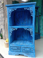 Albasia Wood Bathroom Cabinet - Bluewash, 120 x 66.7 cm – view 2