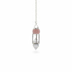 Heart Whisperer Pendulum - Rose Quartz & Clear Quartz – view 2