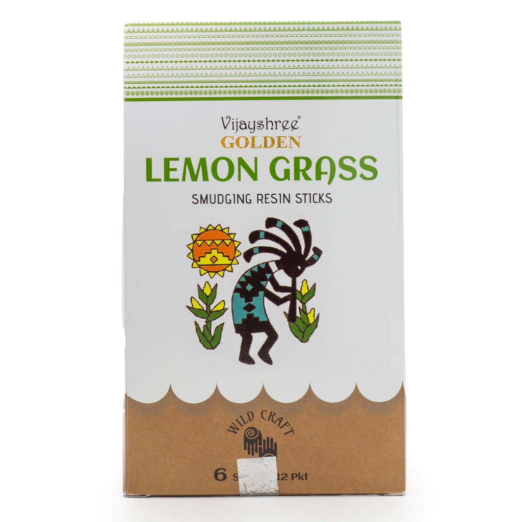 Golden Lemon Grass Smudging Resin Sticks - 30g – view 4