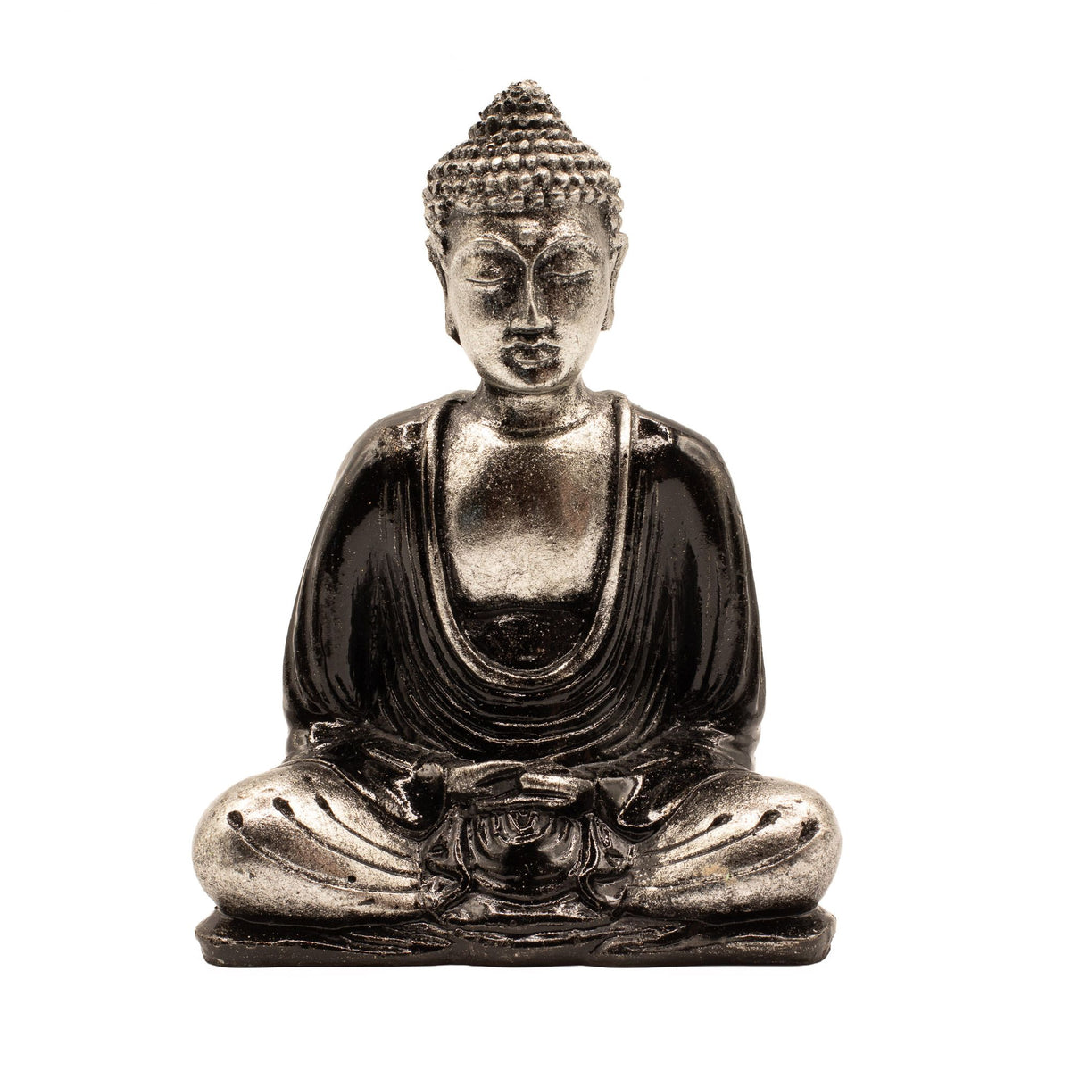 Black & Grey Buddha Statue - Medium