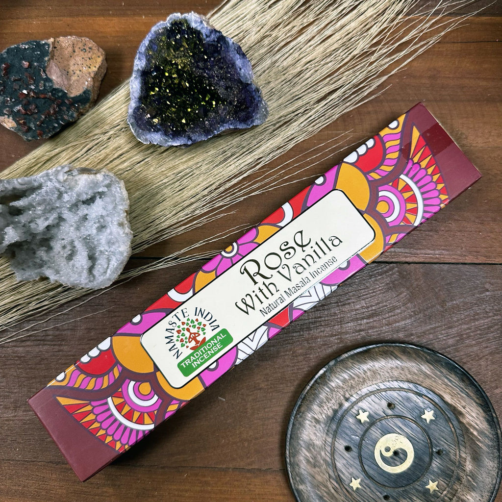 Namaste Mandala Masala Incense - Rose with Vanilla – view 5