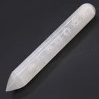 Selenite Wand 14-16 cm - Seven Chakra, Pointed One End