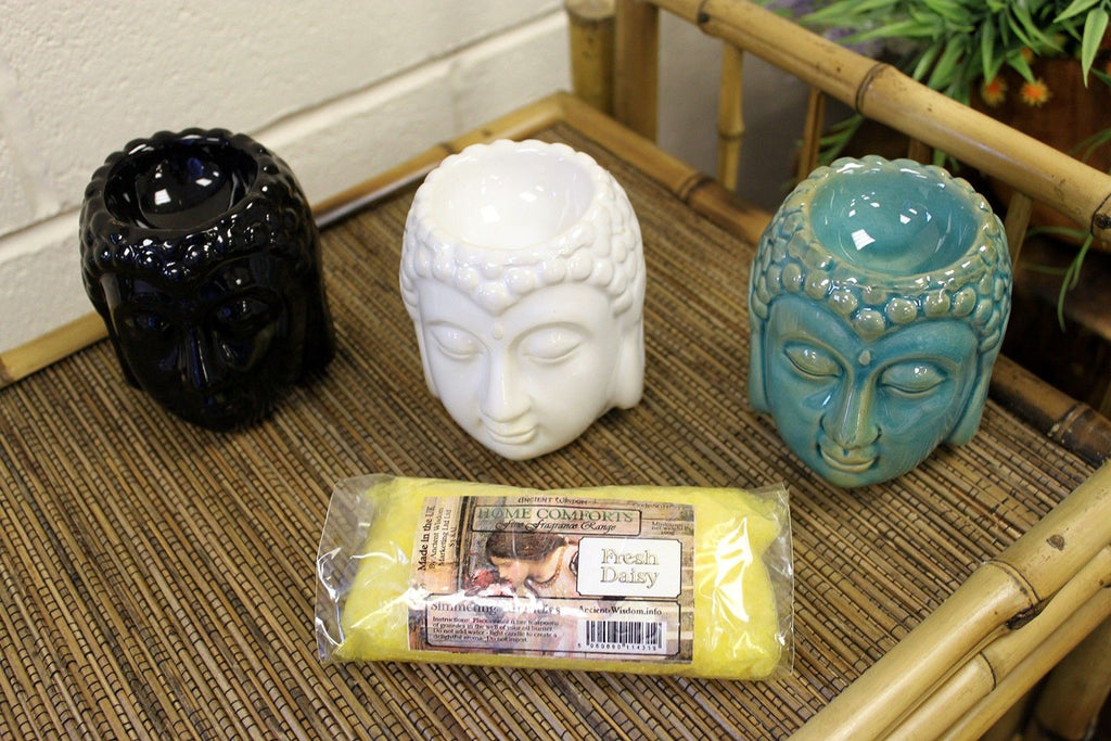 Classic Buddha Ceramic Oil Burner - White – view 2