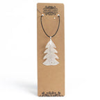 Festive Fir Real Leaf Necklace - Silver – view 3