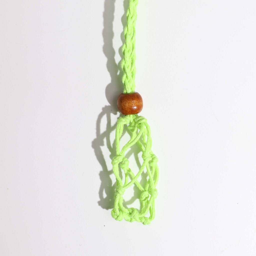 Waxed Cotton Necklace Cord 45cm - Green – view 3
