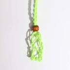 Waxed Cotton Necklace Cord 45cm - Green – view 3