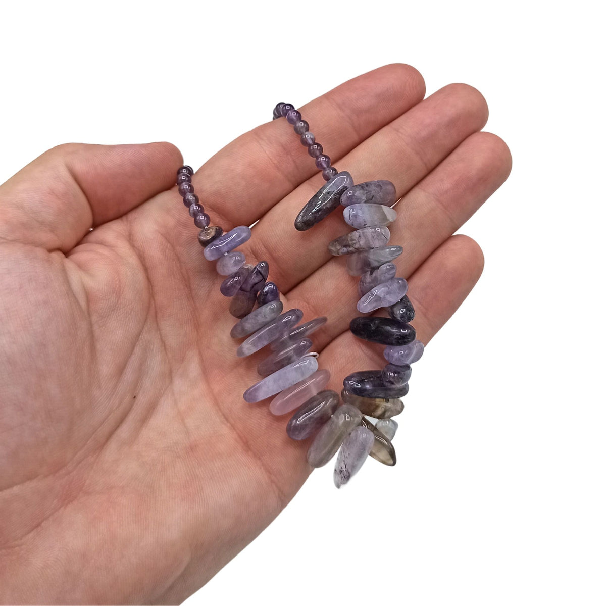 Amethyst Longstone Gemstone Necklace – view 2
