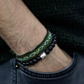 Dark Wood Beads Bracelet with Buddha Charm