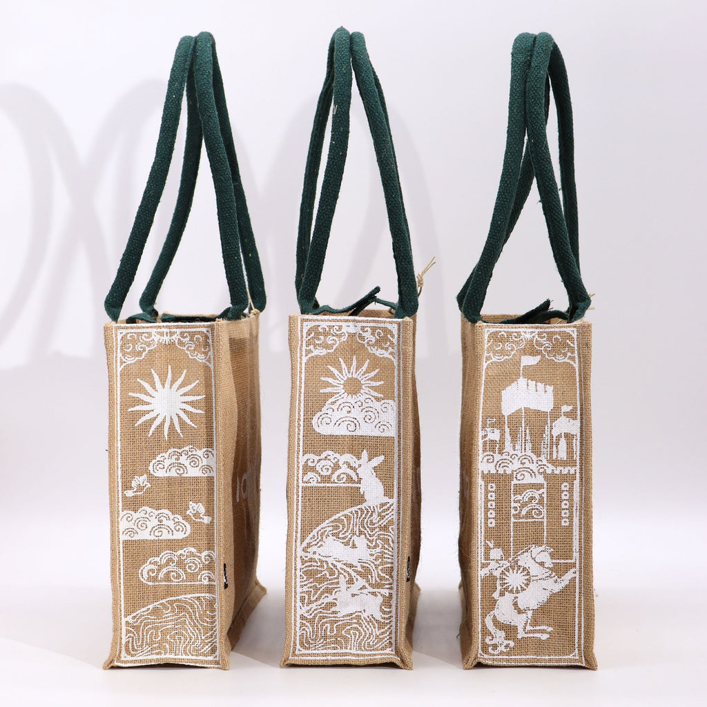 Hop Hare Jute Bag - I am Brave – view 2