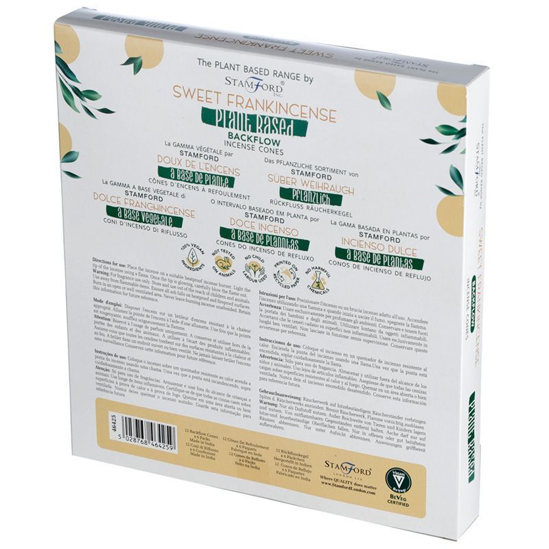 Stamford Backflow Incense Cones - Sweet Frankincense (12 pack)