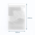 Resealable Poly Bags 160x250mm, Pack of 500