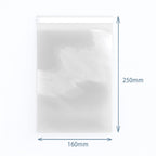 Resealable Poly Bags 160x250mm, Pack of 500