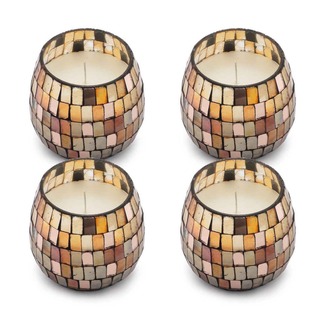 Small Glass Jar Candle - Amber Mosaic – view 6