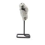Rainbow Moonstone Mineral Specimen on Metal Stand – view 2