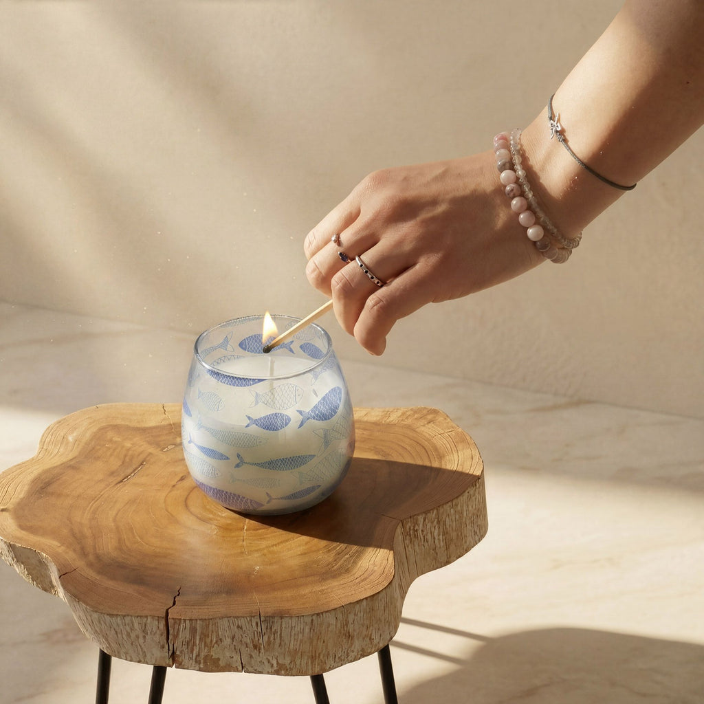 Small Glass Jar Candle - Seabreeze