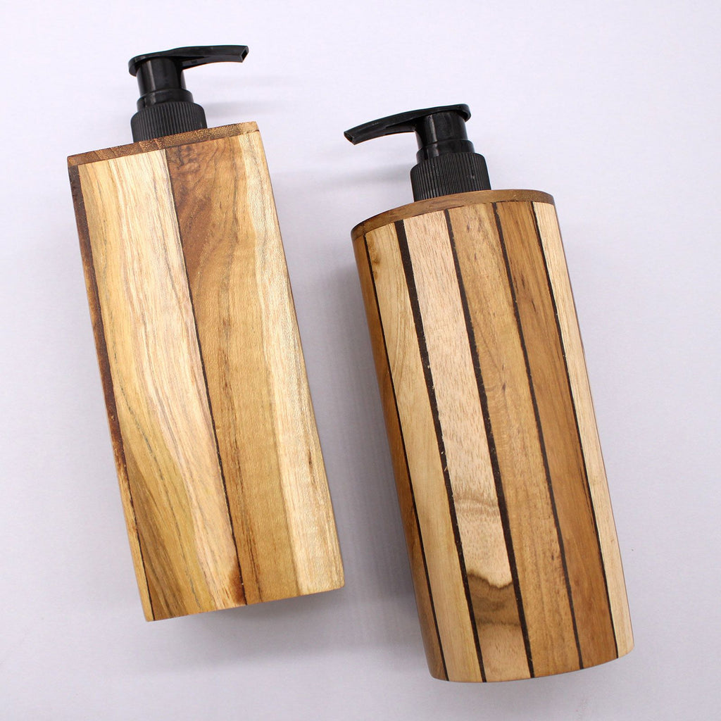 Natural Teakwood Soap Dispenser - Square – view 3