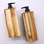 Natural Teakwood Soap Dispenser - Round – view 4