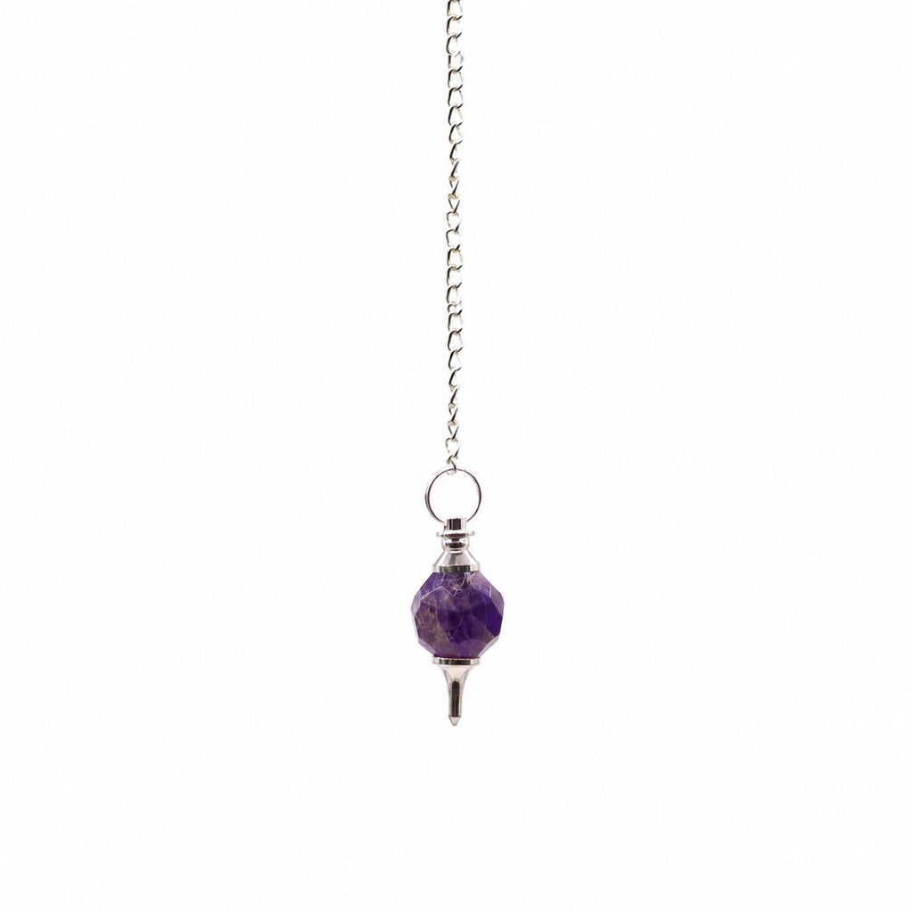Faceted Gemstone Pendulum - Amethyst – view 2