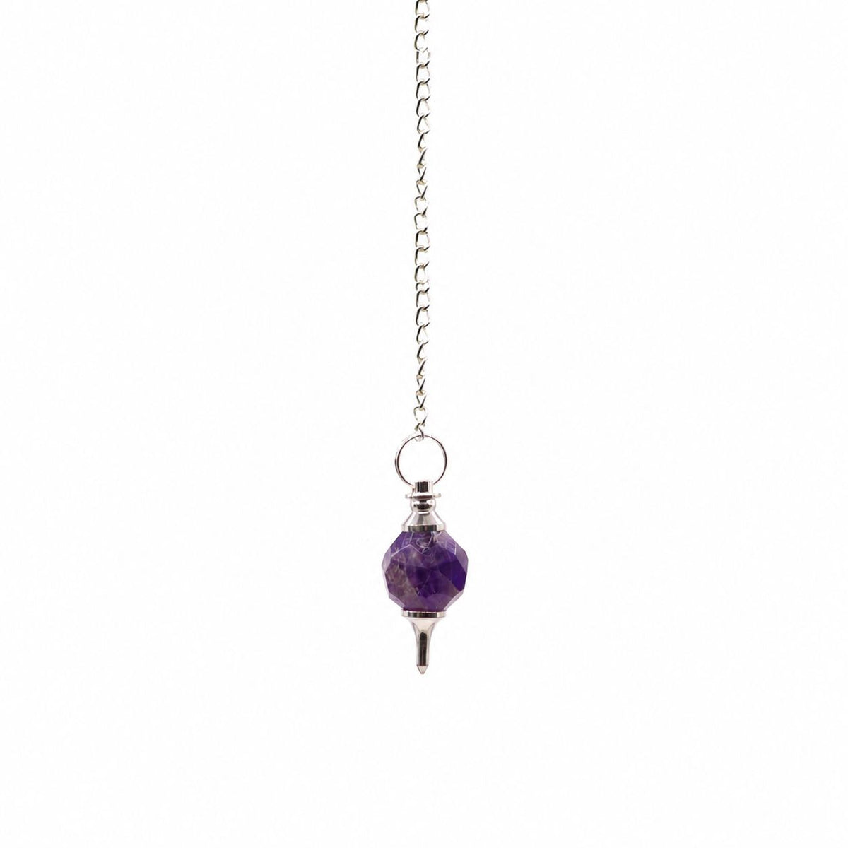 Faceted Gemstone Pendulum - Amethyst – view 2