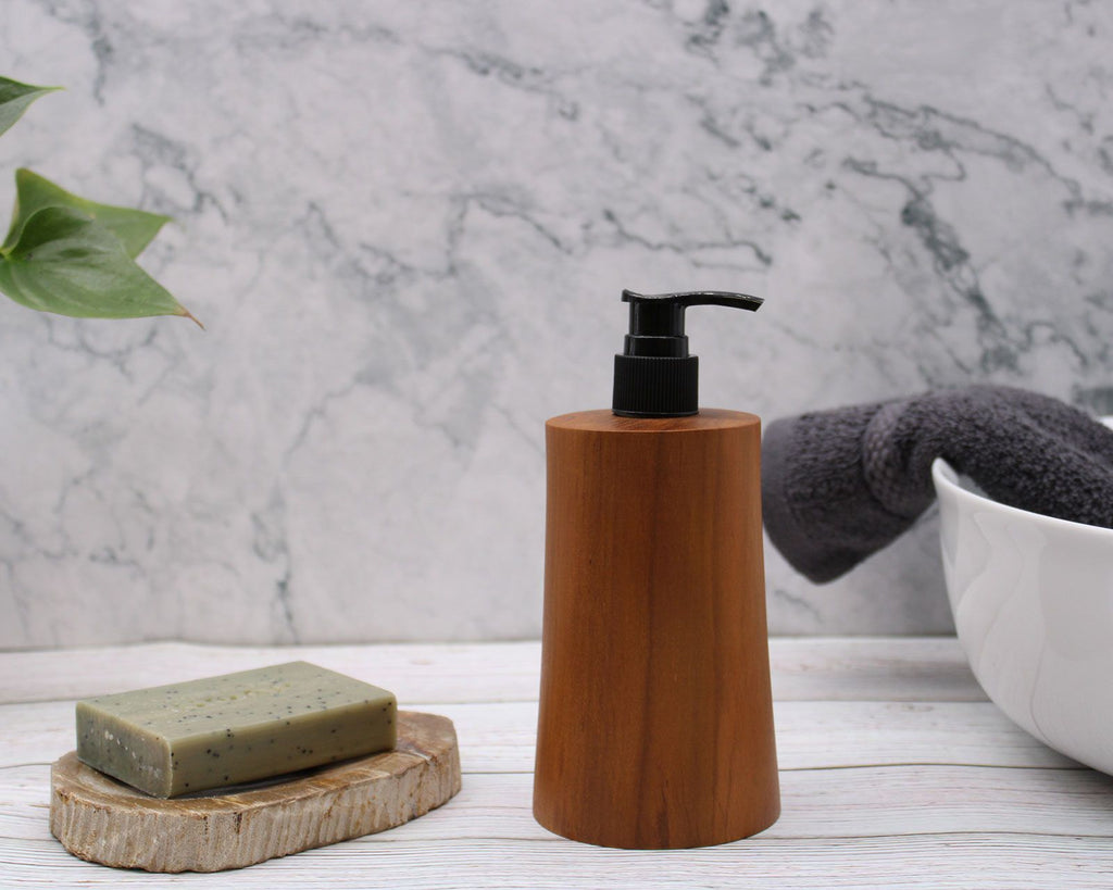 Natural Teakwood Soap Dispenser - Taper – view 9