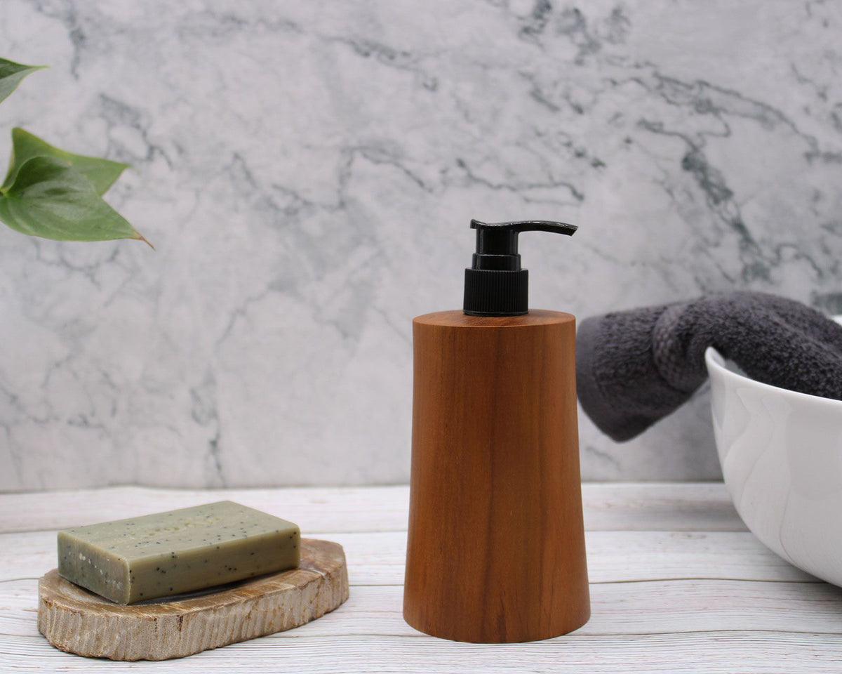 Natural Teakwood Soap Dispenser - Taper – view 9