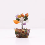 Mixed Gemstone Mini Tree on Orgonite Base, 15 Stones – view 4
