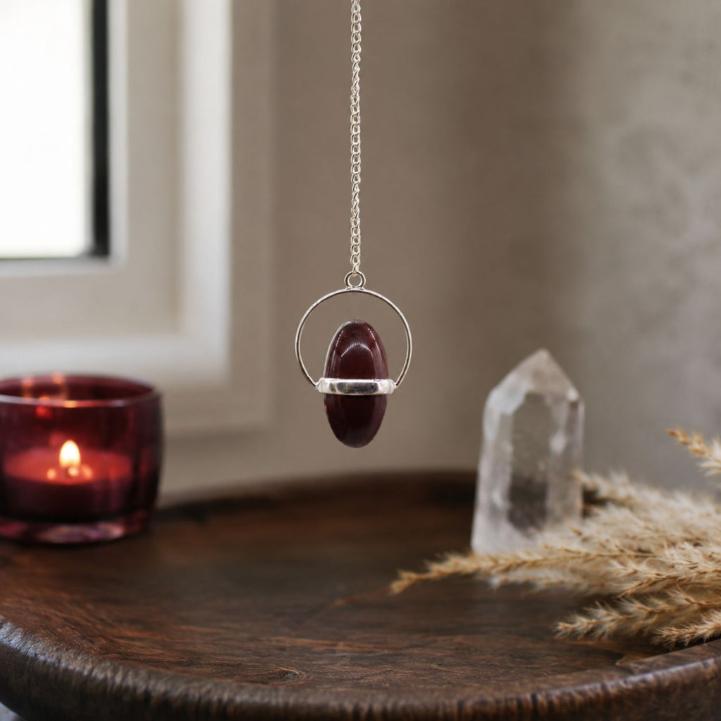 Shiva Lingam with Band Pendulum – view 3