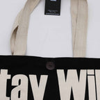 Nomad Sari Classic Tote Bag - Stay Wild, Moon Child - Black – view 2
