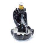 Backflow Incense Burner - Hand & Lotus Flower – view 2
