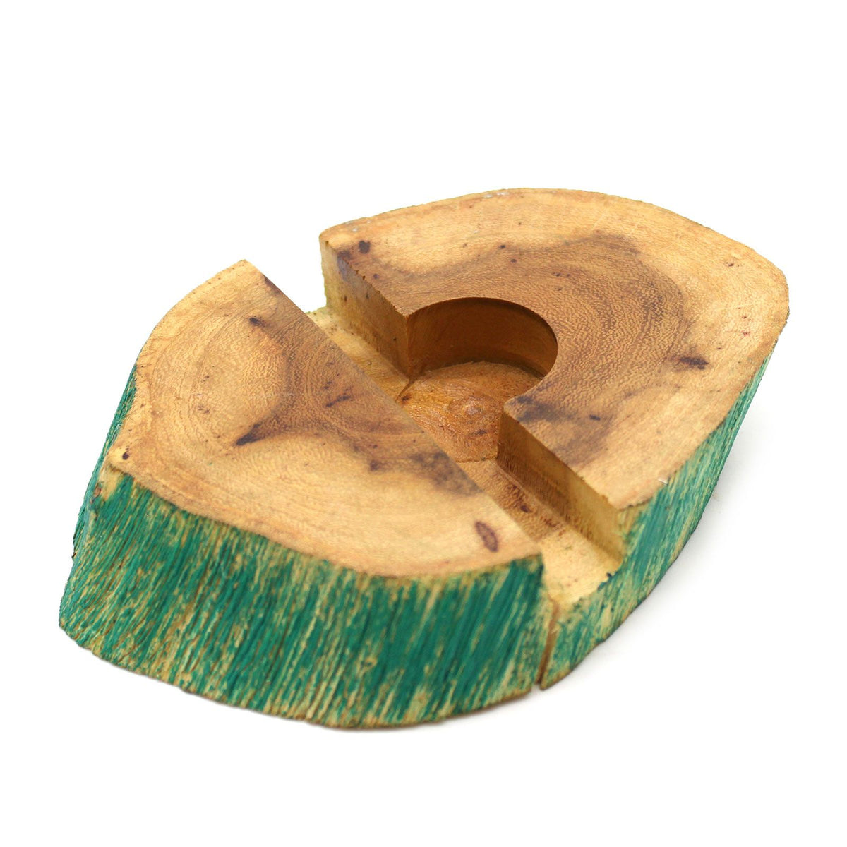 Large Gamal Wood Phone Holder - Greenwash – view 2
