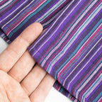 Nomad Sari Grandad Shirt - Black Purple - Large – view 11