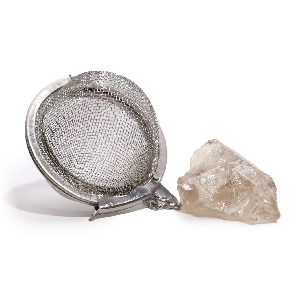 Smoky Quartz Raw Crystal Tea Strainer – view 4