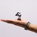 Sodalite Mini Gemstone Tree on Wood Base, 15 Stones