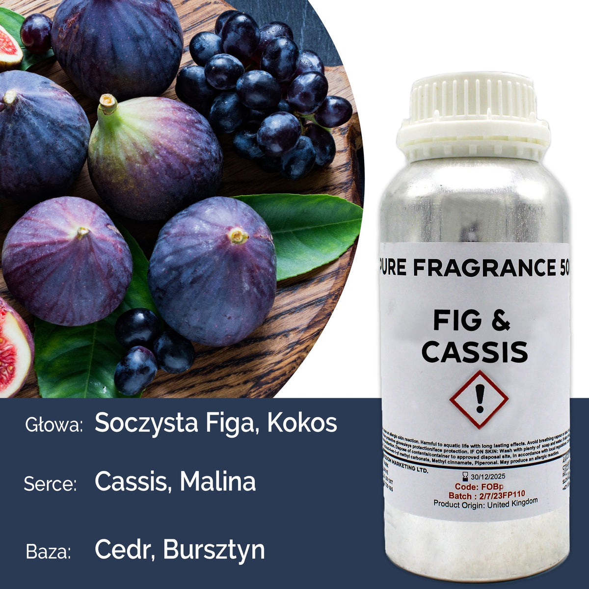 Fig & Cassis Pure Fragrance Oil - 500ml – view 3