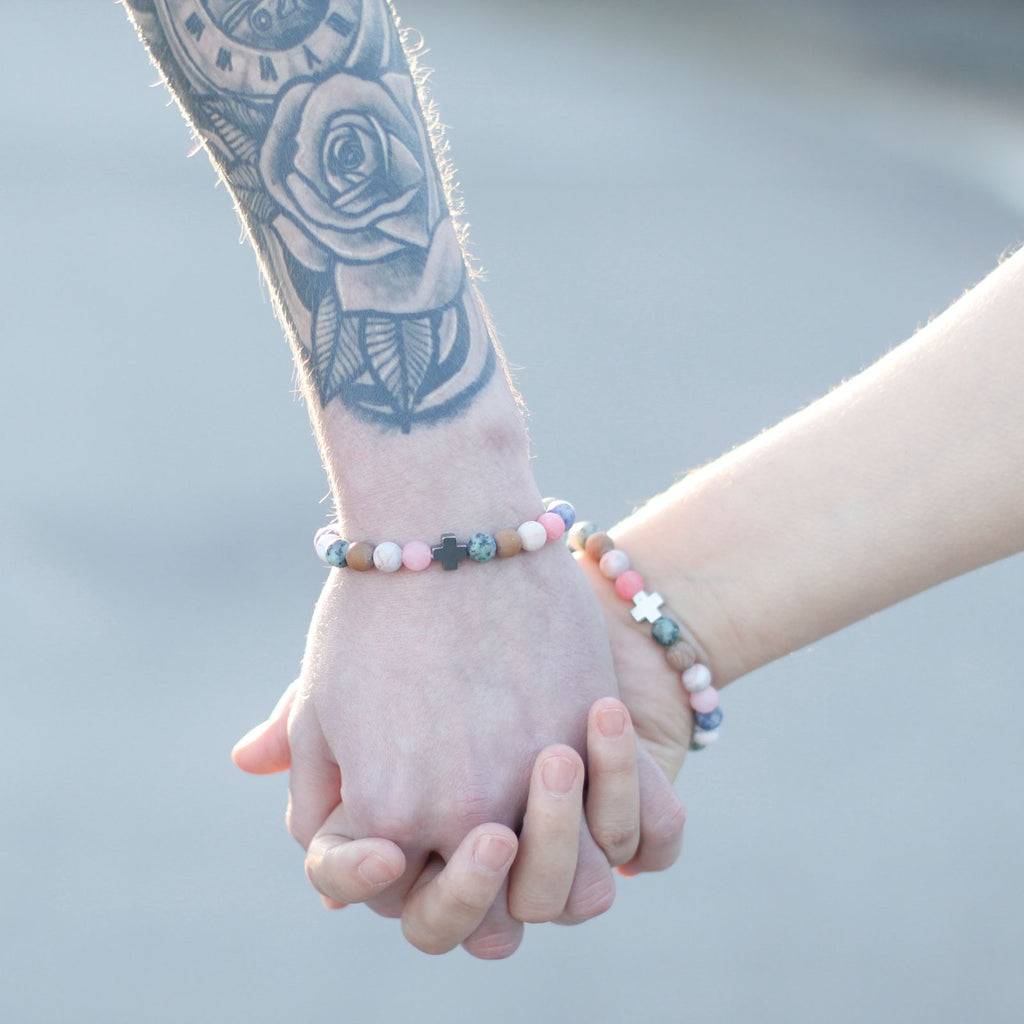 Harmony Friendship Bracelet Set - Rainbow Gemstones – view 3