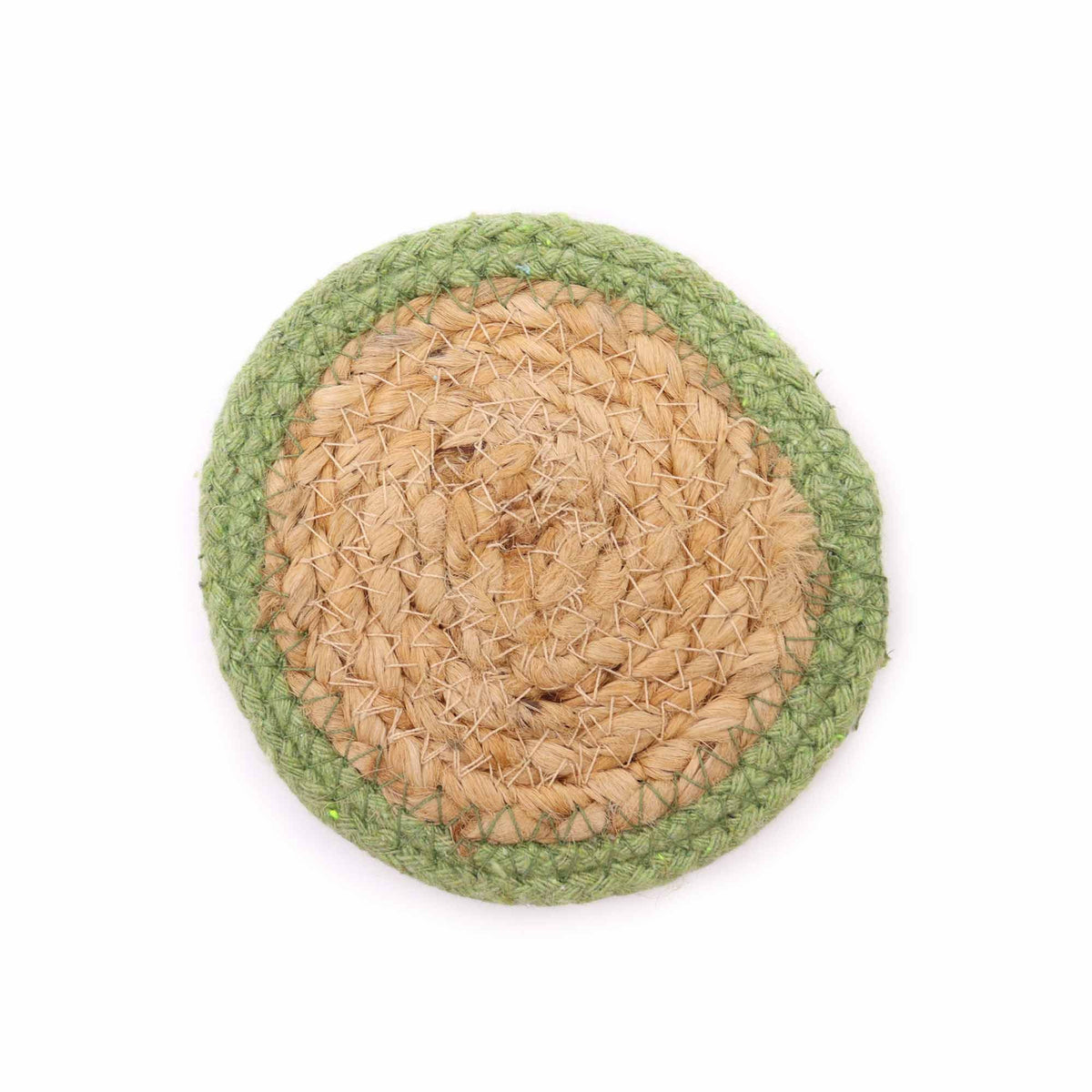 Jute & Cotton Coasters, Mixed Colours, Set of 6 – view 8