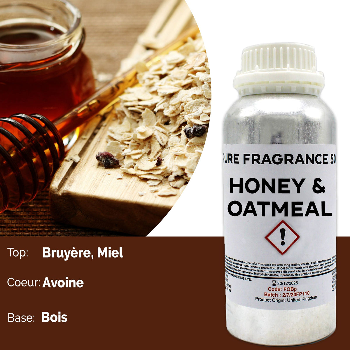 Honey & Oatmeal Pure Fragrance Oil - 500ml – view 5