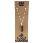 Tiger Eye Point Pendant Necklace – view 3
