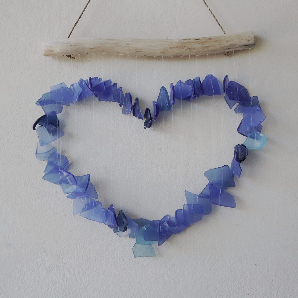 Recycled Glass Love Chime - Blue – view 6