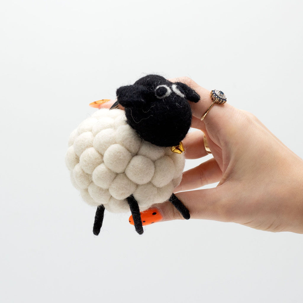 Little Felt Sheep Figure - White, 12 x 8 cm – view 3