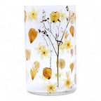 Rose Glass Vase Candle Holder with Dried Flowers 19x11cm – view 10