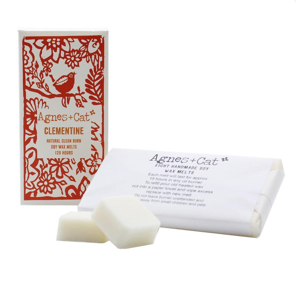 Agnes + Cat Clementine Soy Wax Melts, Box of 8