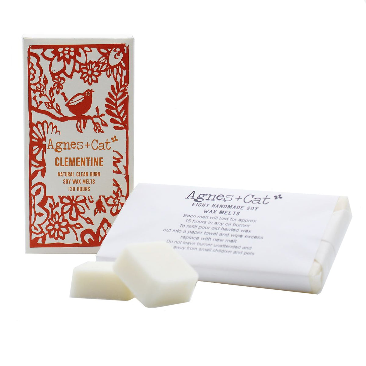 Agnes + Cat Clementine Soy Wax Melts, Box of 8